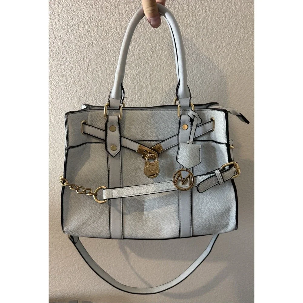 MKF Collection Christine Solid Women Satchel Handbag By Mia K. Mother Day Gift